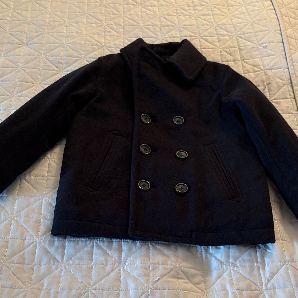 NWOT - Uniqlo Kids Navy Pea Coat